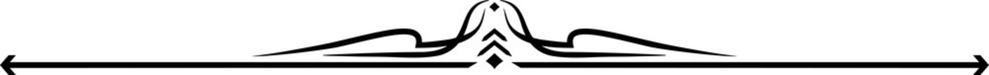 Ornament boarder, flourish decor divider separator