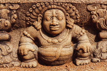 Miniature Dwarf Carving in Anuradhapura, Sri Lanka