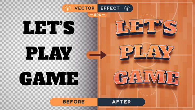 Basketball - Editable Text Effect, Font Style
