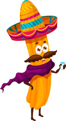 Enchilados corn tortilla cartoon character mascot