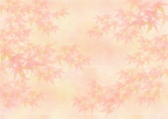 Obraz premium 紅葉のイメージ背景 パステルタッチ