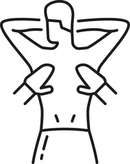 Spa, thai massage physiotherapist massaging man