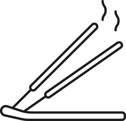 Aromatherapy and spa incense joss sticks isolated