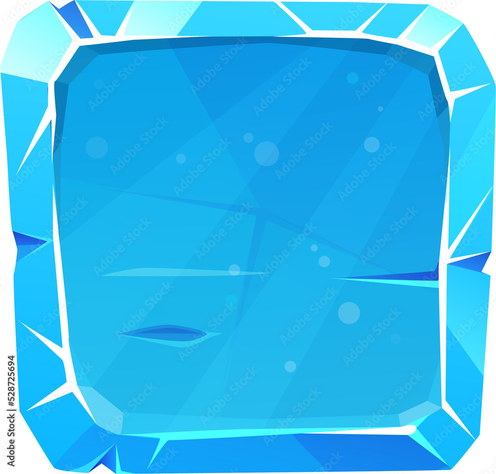 Poster frozen square shape board frame user panel button