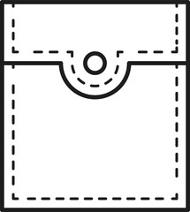 Seam on pouch patch pocket denim original jeans