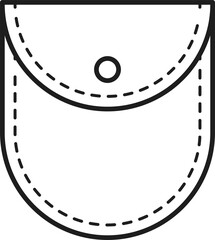 Original denim garment fashion pocket on jacket