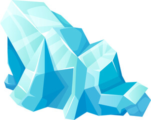 Froze ice block winter snow object crystal glacier