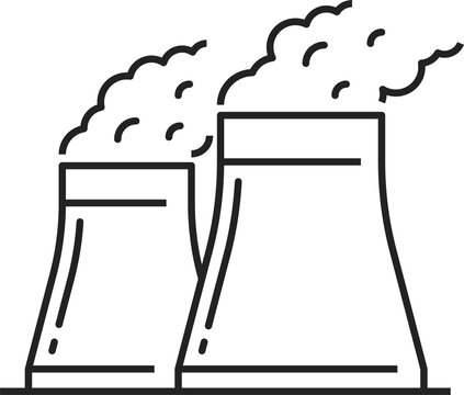 recommend clip art: Electrical power station isolated nuclear reactor