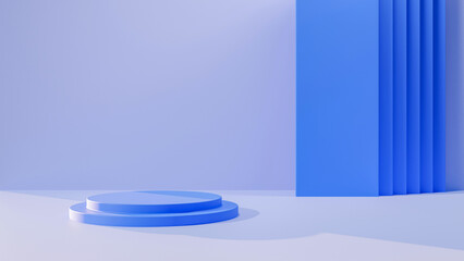 Blue Artistic Background 3d Render