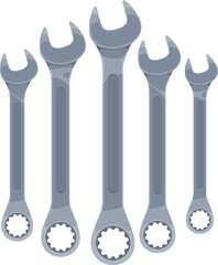 Wrenches set, carpentry spanner, construction tool