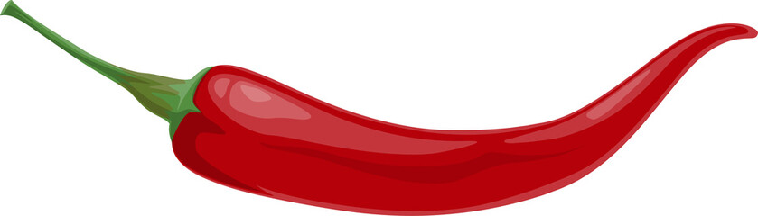 Chili pepper vector red hot chilli vegetable plant