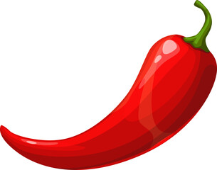 Jalapeno, red chili pepper vegetable vector plant