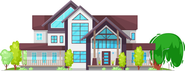 Cottage building, countryside dwelling or villa