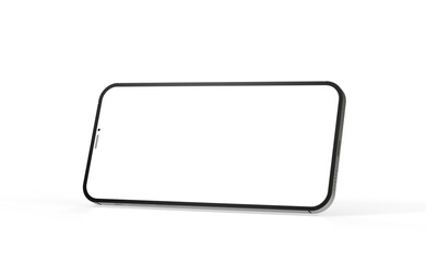 realistic smartphone template mockup for user experience presentation. Stylish concept design for websites, applications and landing pages.