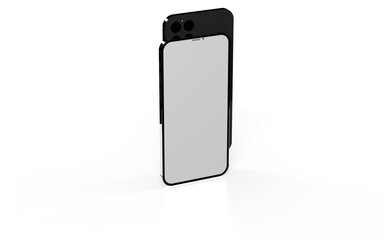 realistic smartphone template mockup for user experience presentation