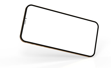 realistic smartphone template mockup for user experience presentation. Stylish concept design for websites, applications and landing pages.