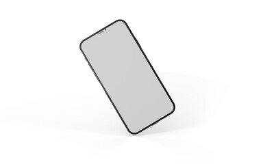 smartphone  With Blank Screen in 3d