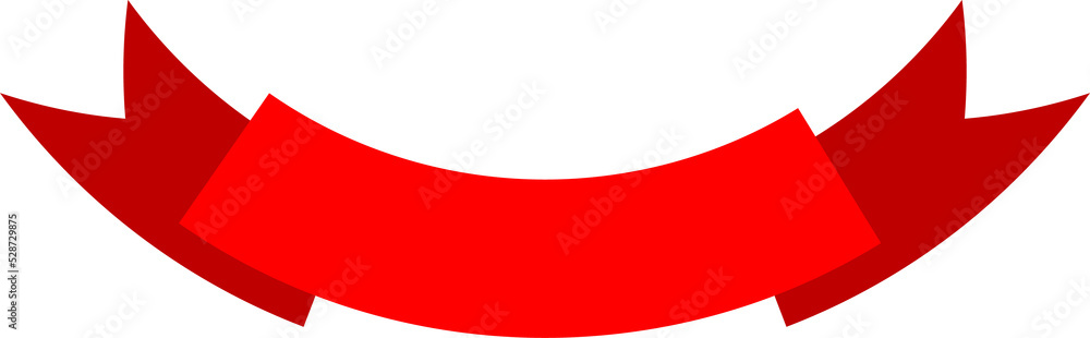 Wall mural band ribbon tape isolated vector red tape object