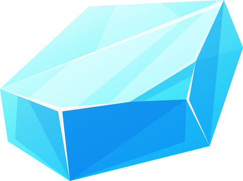 Aquamarine Ice Crystal, Turquoise Gemstone Jewel