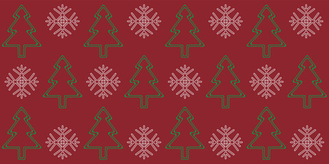 winter background in the form of a banner on a red background. christmas theme