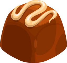Realistic candy confection dessert isolated food