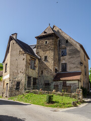 Fototapeta na wymiar maison de Ségur-le-château en Corrèze en France