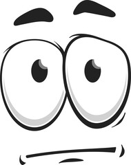 Indifferent distrusted sad mood suspicious emoji