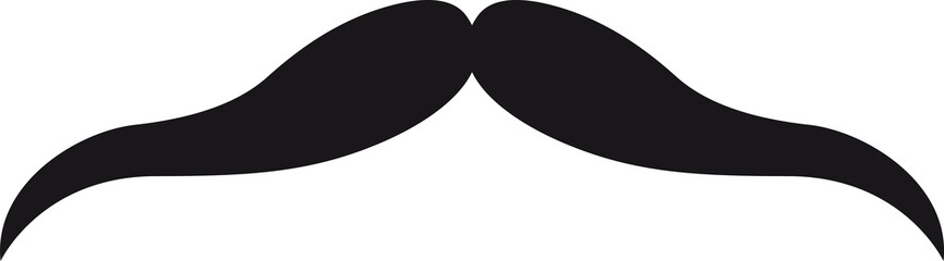Male mustaches isolated gentleman hairstyle icon