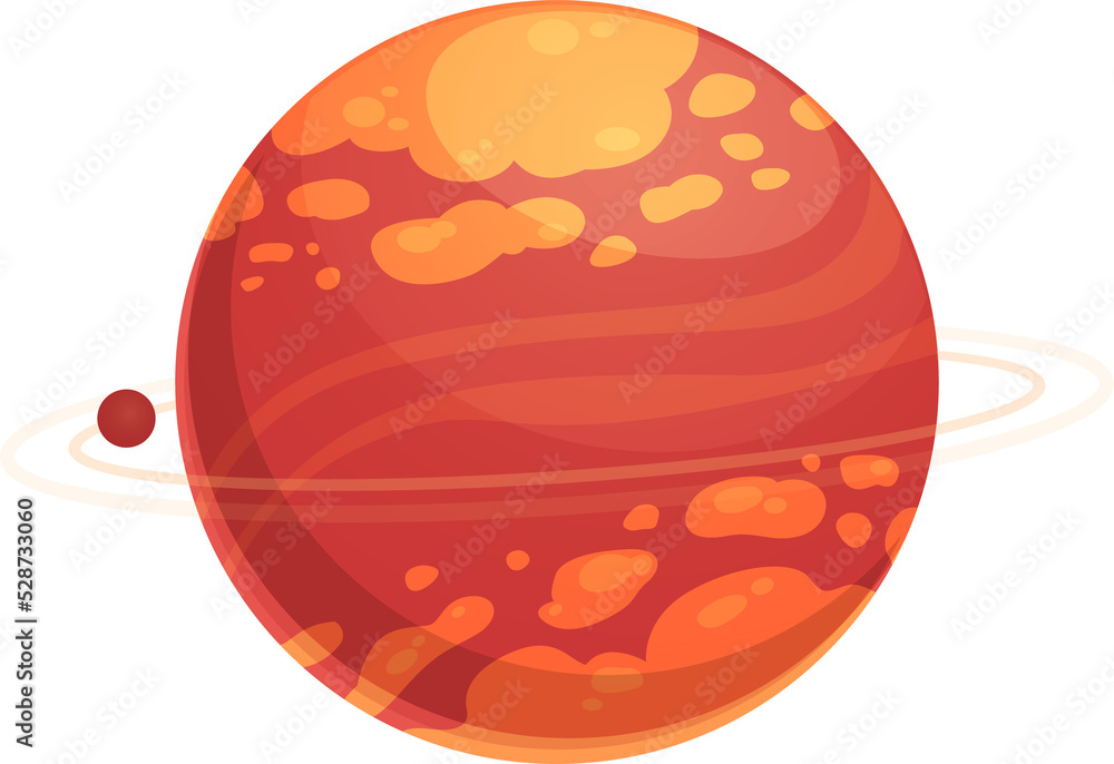 Poster planet and fiery circular orbit exoplanet isolated