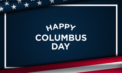 Columbus Day Background Design. Vector Illustration.
