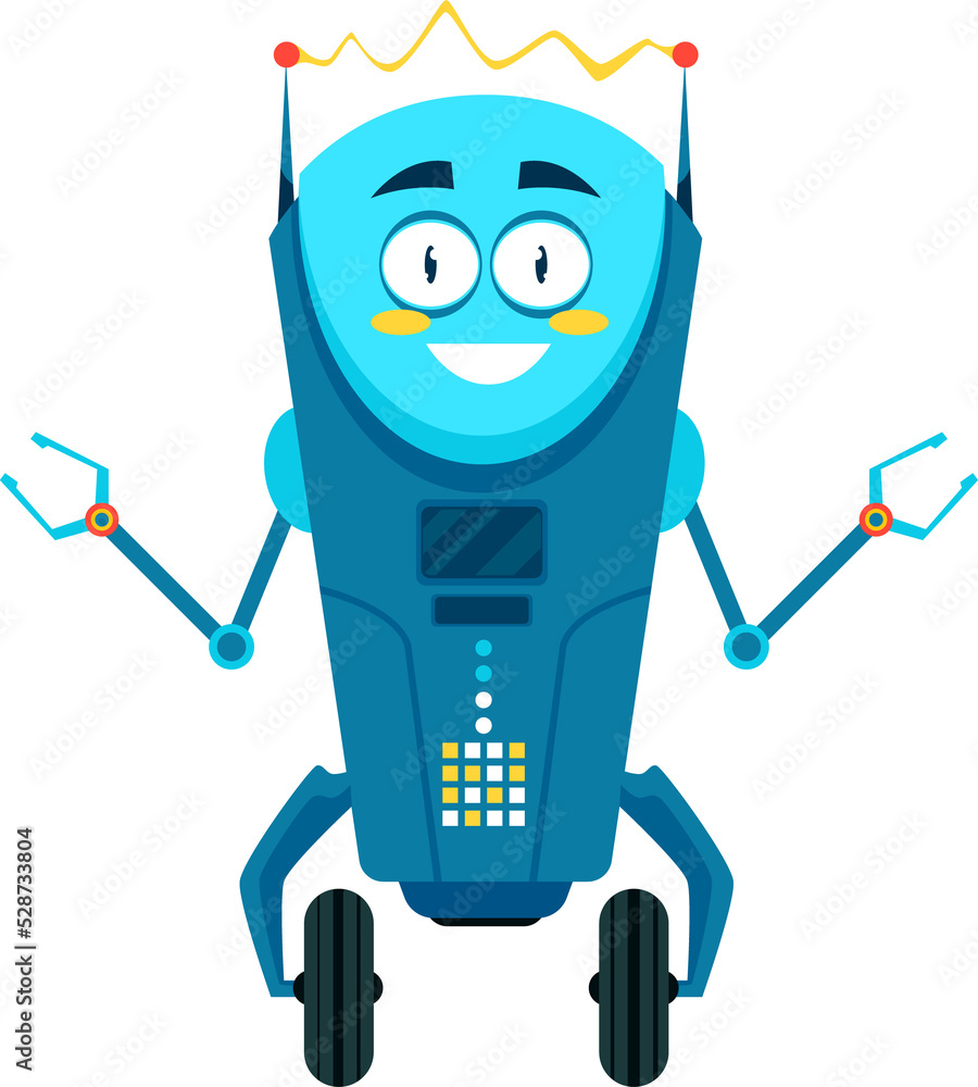 Poster artificial intelligence future robot on two wheels