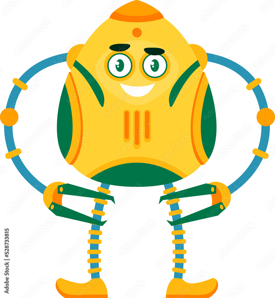 Leinwandbilder automation of future, ai robot to work outer space