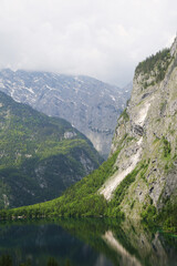 Obersee lake near Konigsee, Bavaria, Germany	