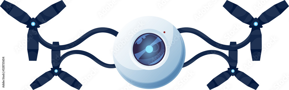 Poster cartoon robot vector ai cyborg character isolated