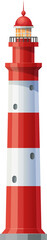 Lighthouse, beacon building, seafarer vector icon