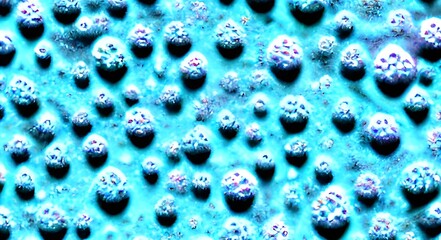 virus outbreak, virus floating in a cellular environment , influenza background, viral disease epidemic, 3D rendering of virus, organism illustration, virus seen micro