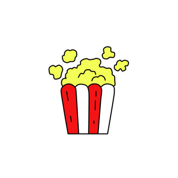 popcorn cute simple picture