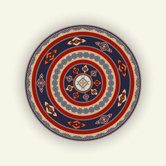 Berber round  symbol vector 1