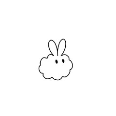 cloud hare cute picture