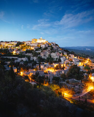 view of the city, Gordes, Provence, France
