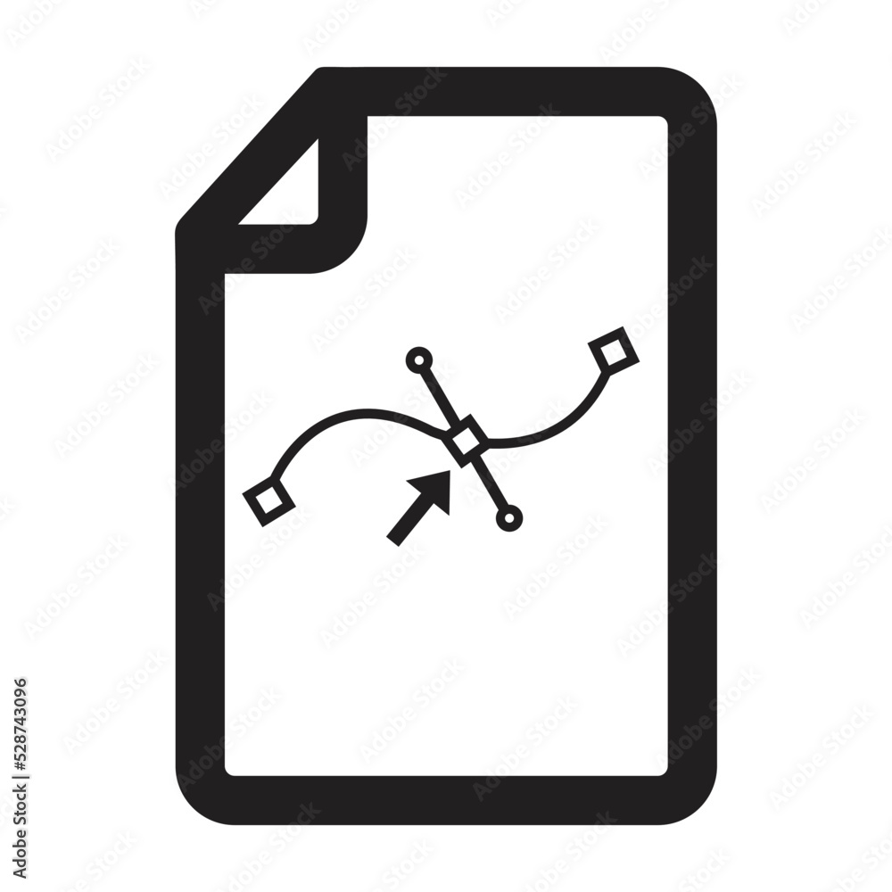 Poster art file isolated vector icon