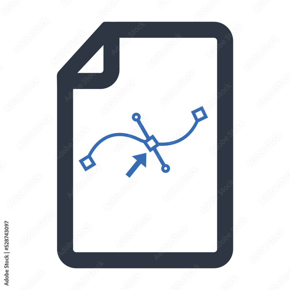 Poster art file isolated vector icon