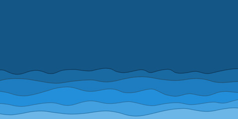 Blue sea waves background