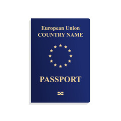 EU passport vector