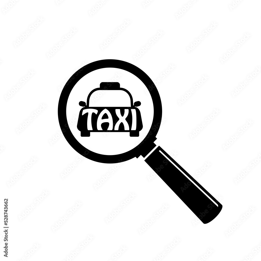 Poster Taxi service icon isolated on white background