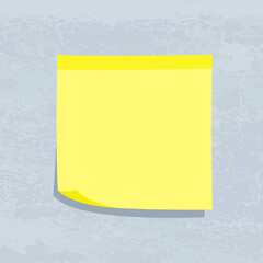 Vector blank sticky note