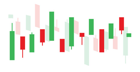 Stock Market Trading Background. Wallpaper. Finance Backdrop. Vector Illustration