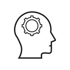 Workflow and productivity symbol. Brainstorm icon. Idea icon. Office teamwork icon. Business idea icon. Line and stroke style SVG icon for web, mobile application.