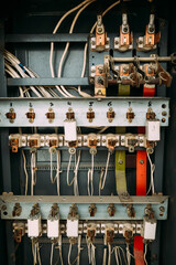 Old Soviet electrical panel.
