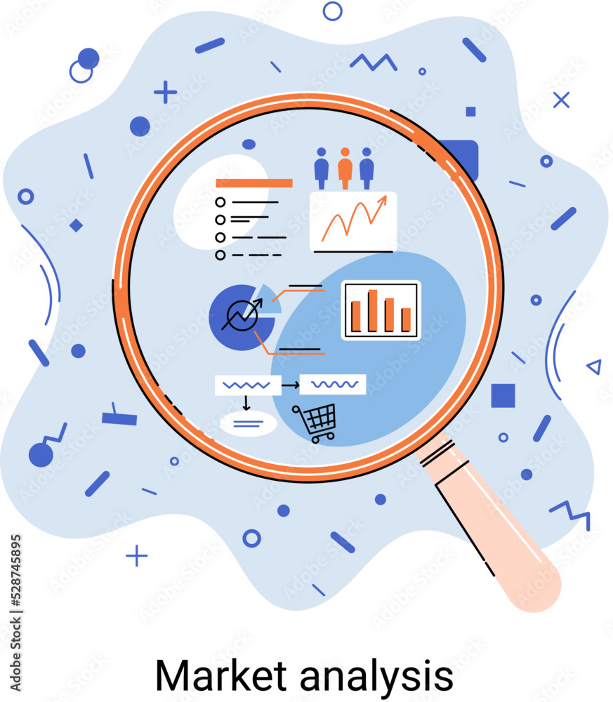Aufkleber market statistics data analysis metaphor marketing strategy development. business research. identify